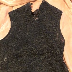 Black lace tank top